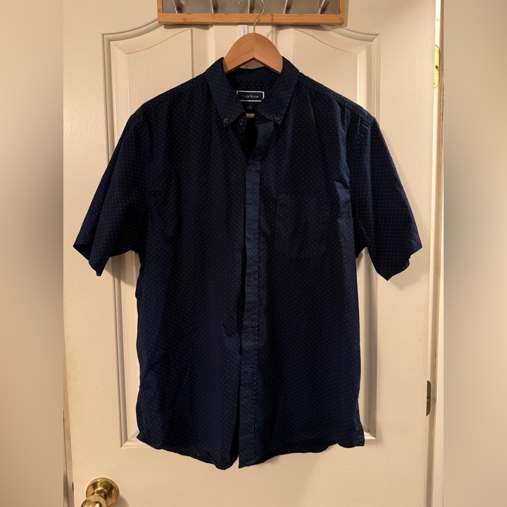 Club Room Button Down Polka Dot Shirt